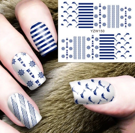 Flower, Floral Nail Art Water Decals DIY Nail (Group 1)