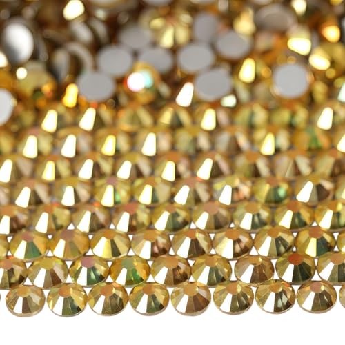 Diamonland Flatback Glass Crystal Rhinestones Rounds Gems for Bedazzling Nail…