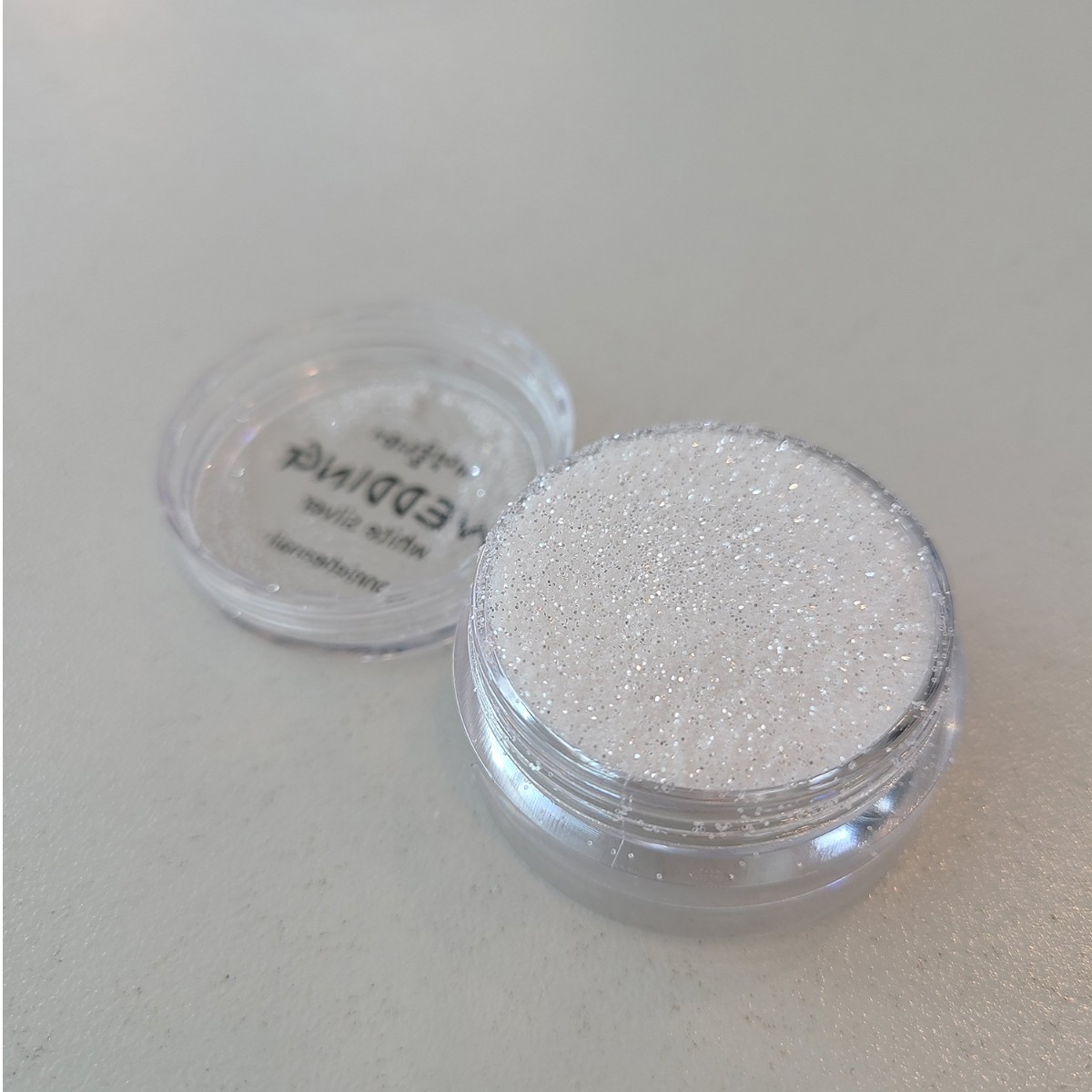 Bonnie B Wedding Nail Glitter White Silver Pearl Effect Fine Sparkle Nail Art