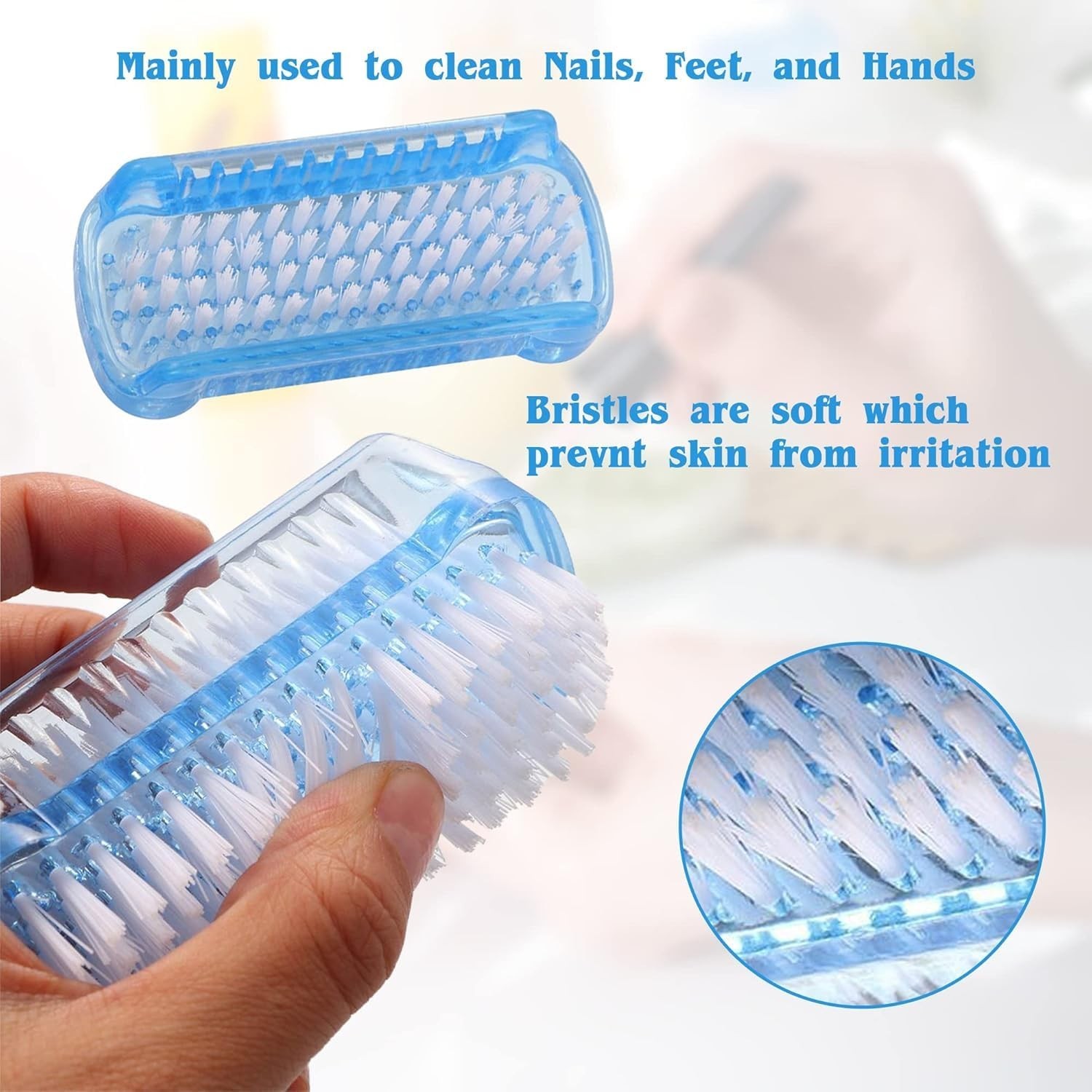 4 Pcs Nail brush Two Sided,Nail brush for cleaning fingernails Men Women,Nail…