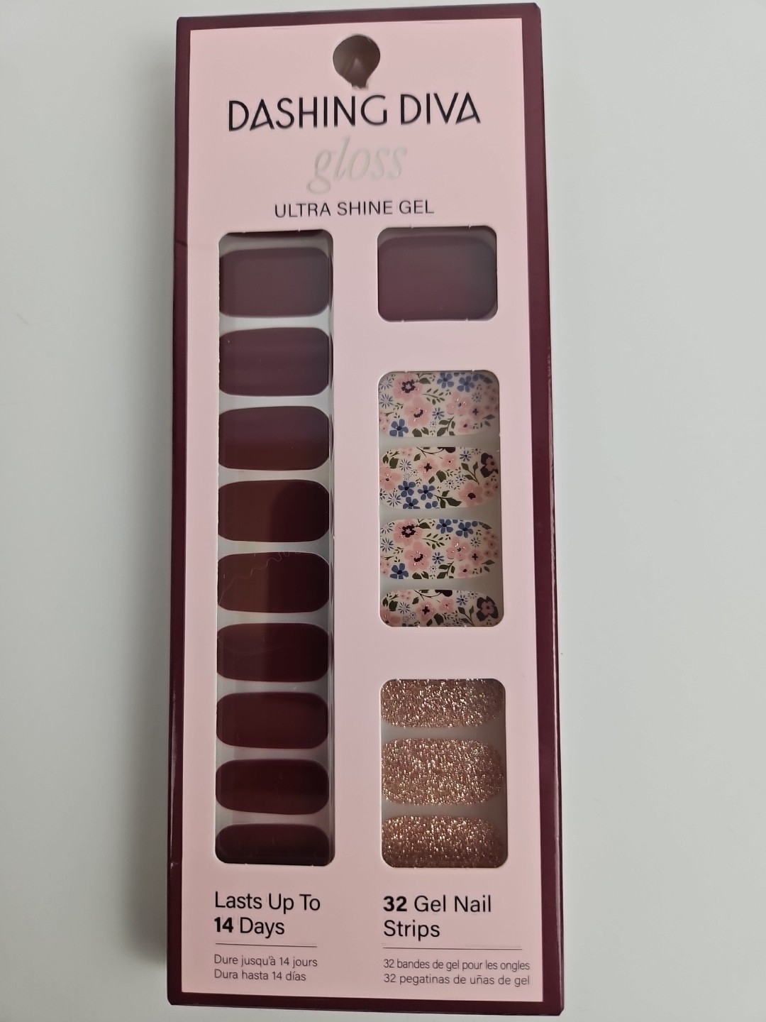 Dashing Diva Gloss Ultra Shine Gel 32 Gel Nail Strips GS175 Wildflower.