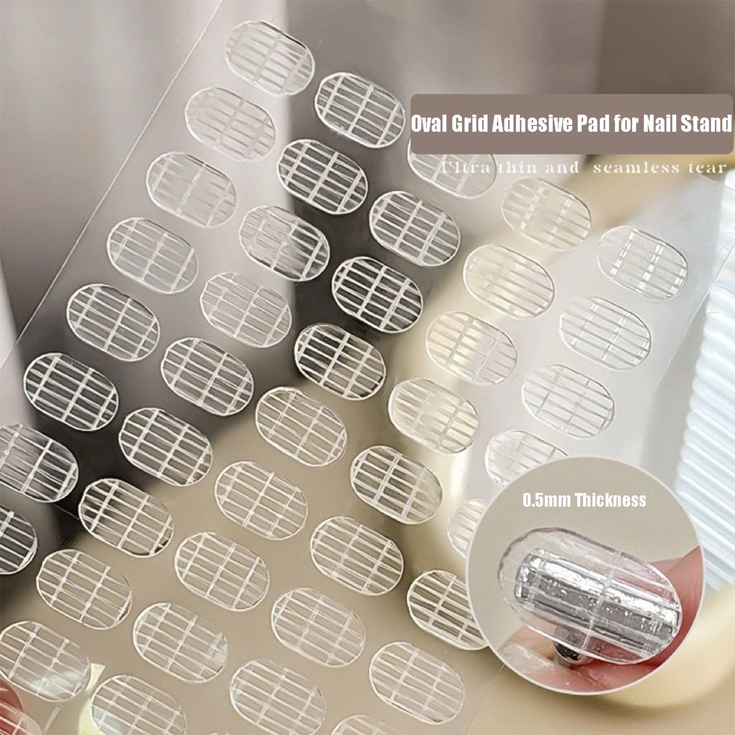 Ultra-Thin Invisible Grid Nail Tape 200pcs Double-Sided Stickers for Acrylic Tip
