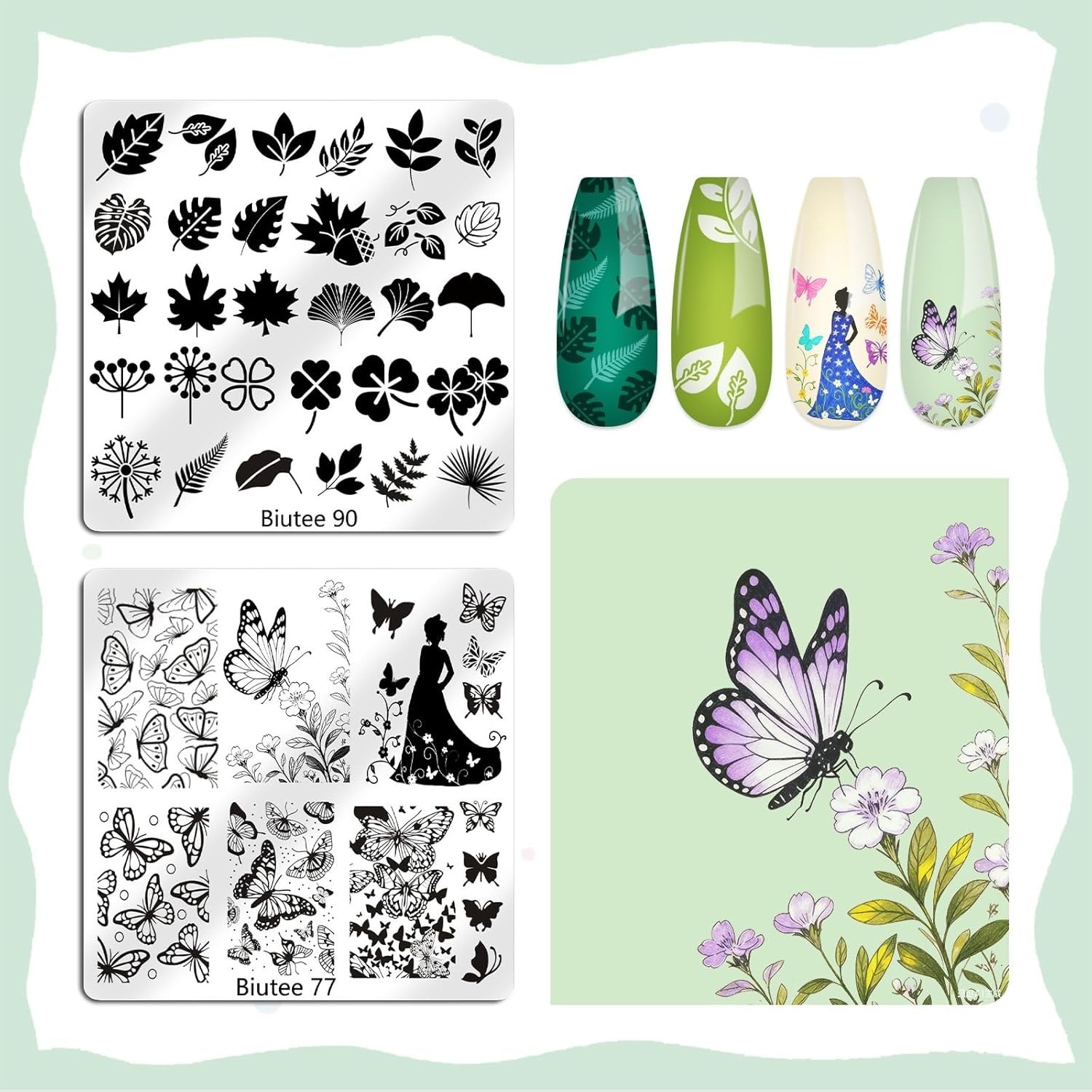 Nail Stamping Plate 15PCS Nail Stamper Kit Nail Art Stamping Plates Set with …