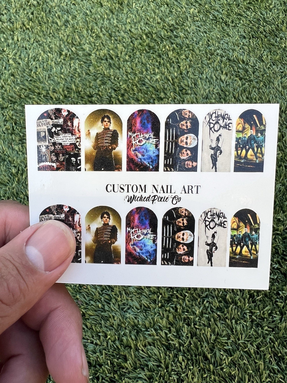 My Chemical Romance Nail Decals Water Slide Nails