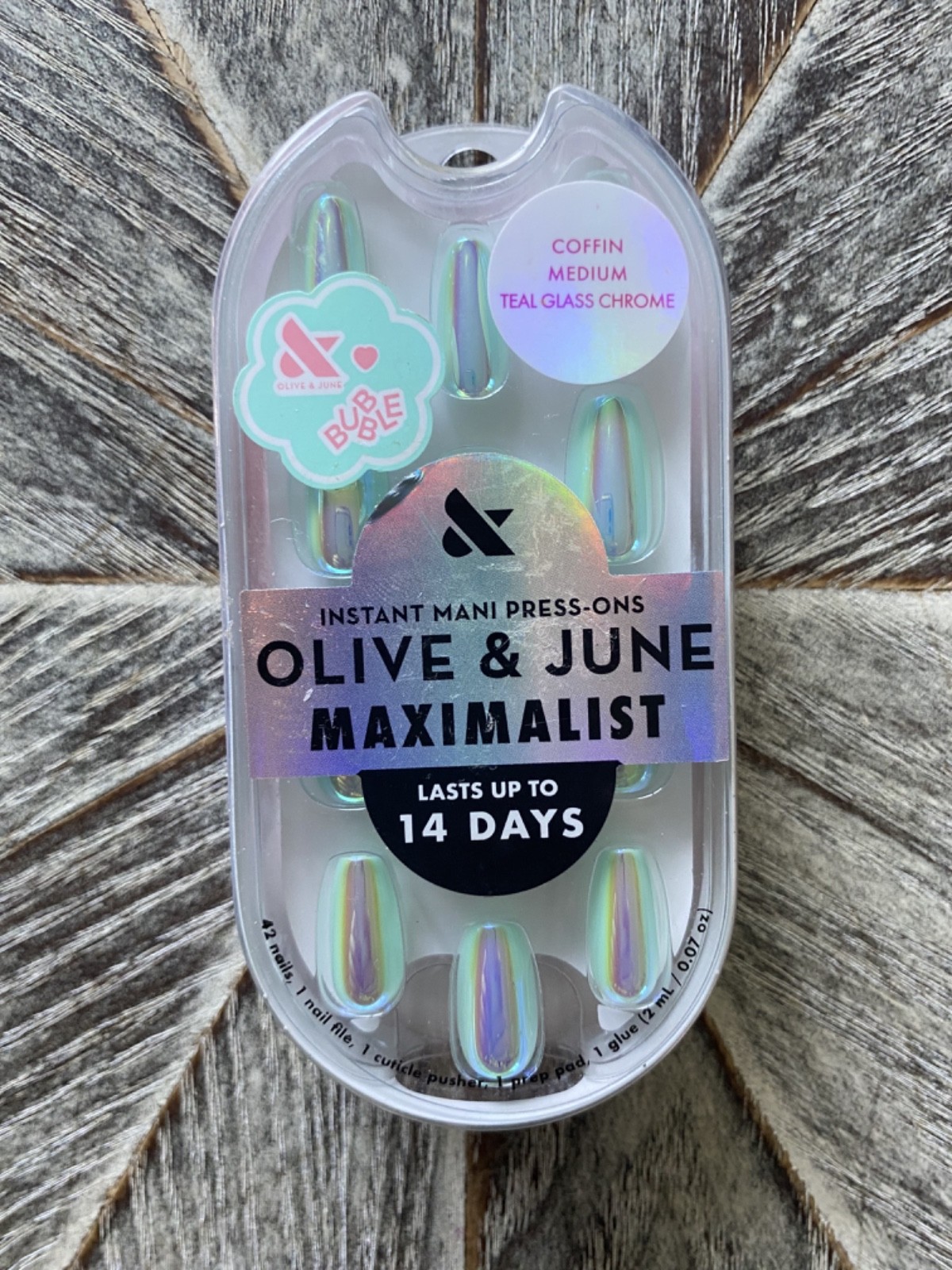 NEW! Olive & June Press-On Nails Lot of Four Pink Pastels Chrome FREE SHIPPING!!