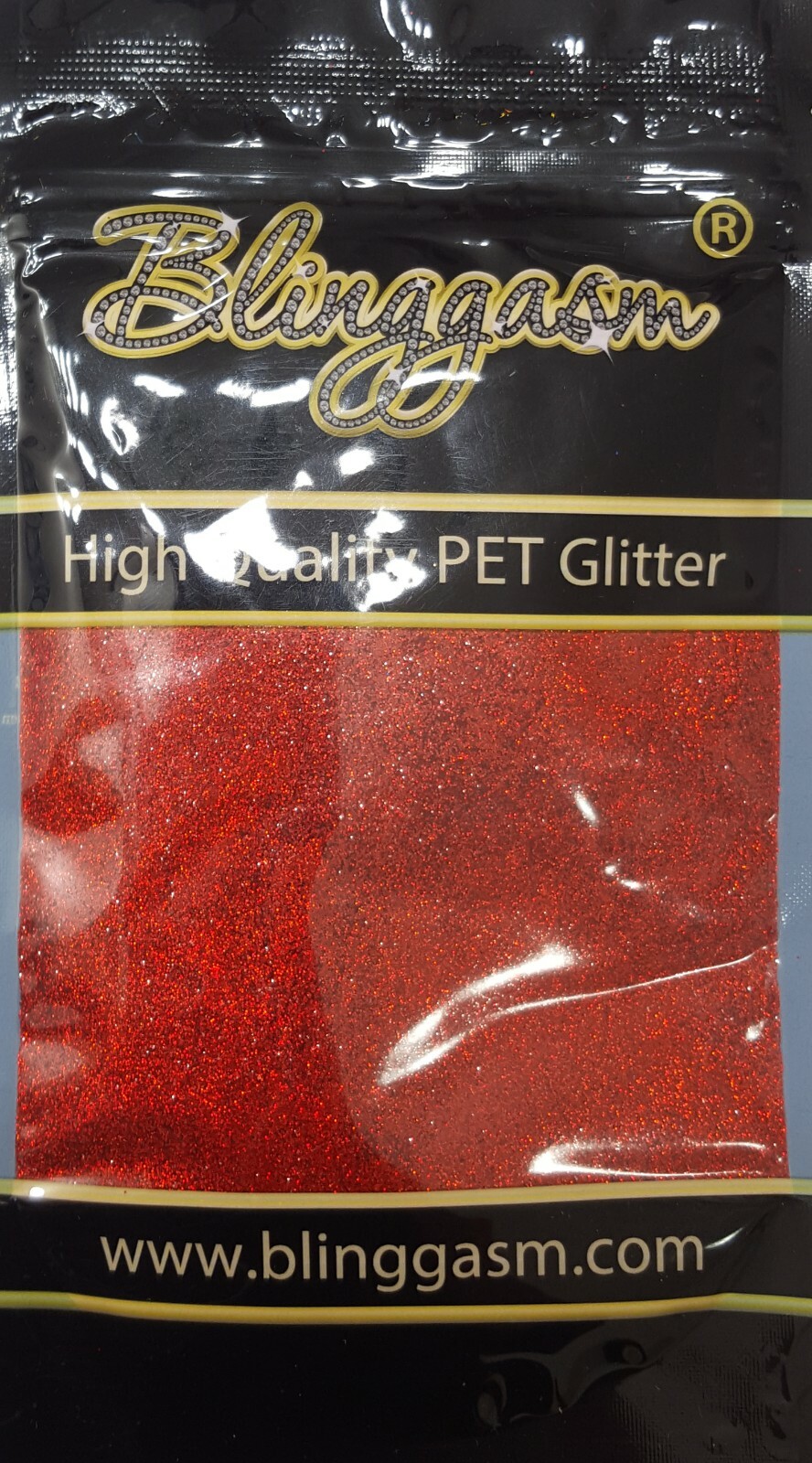 HOLOGRAPHIC SOLVENT RESISTANT GLITTER 3.5 OZ BY WEIGHT #6 LB300 RED