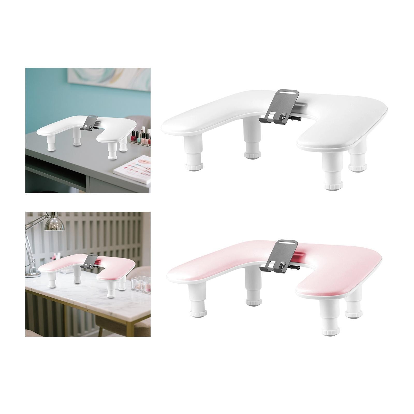 Manicure Nail Arm Rest with Phone Holder Nail Hand Pillow for Salon Home DIY