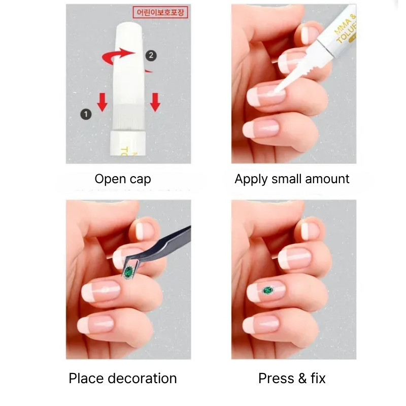 B.Lab Nail Jelly Glue 5g Strong Gel Nail Glue No Run MMA Free Nail Art