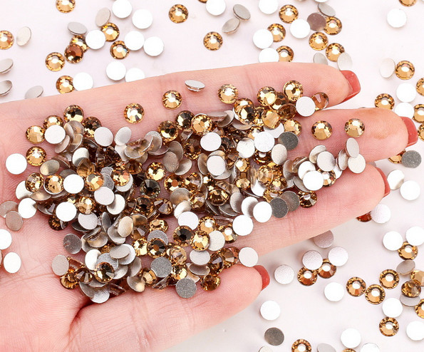 1440pcs/Lot 3D Nails Decoration Glitter Nail Art Rhinestones Flatback Crystals