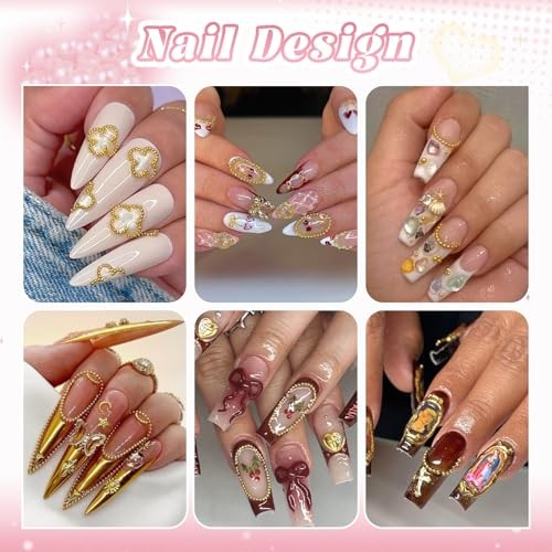 1-3MM Mini Small Nail Beads Metal Caviar Beads Gold 13 Small Gold Nail Beads