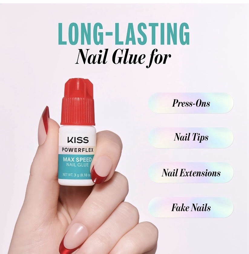 KISS PowerFlex Max Speed Nail Glue 3g Fast Drying Waterproof BK139