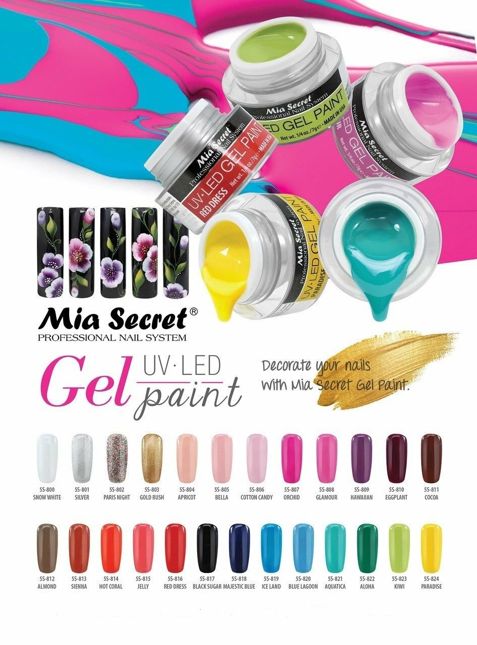 Mia Secret Nail Professional Gel UV LED Paint 28 Color available Pick Your Color