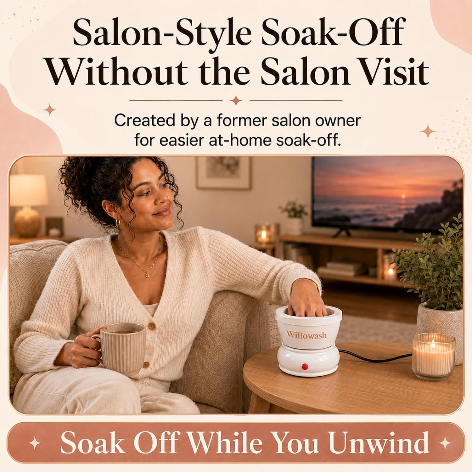 Electric Acetone Nail Remover Bowl for Acrylic Nails