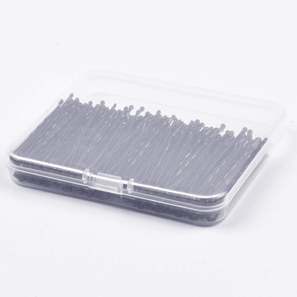 MORGLES 120Pcs Bobby Pins Black, 2Inches 1 Count (Pack of 120), Black（2inch)
