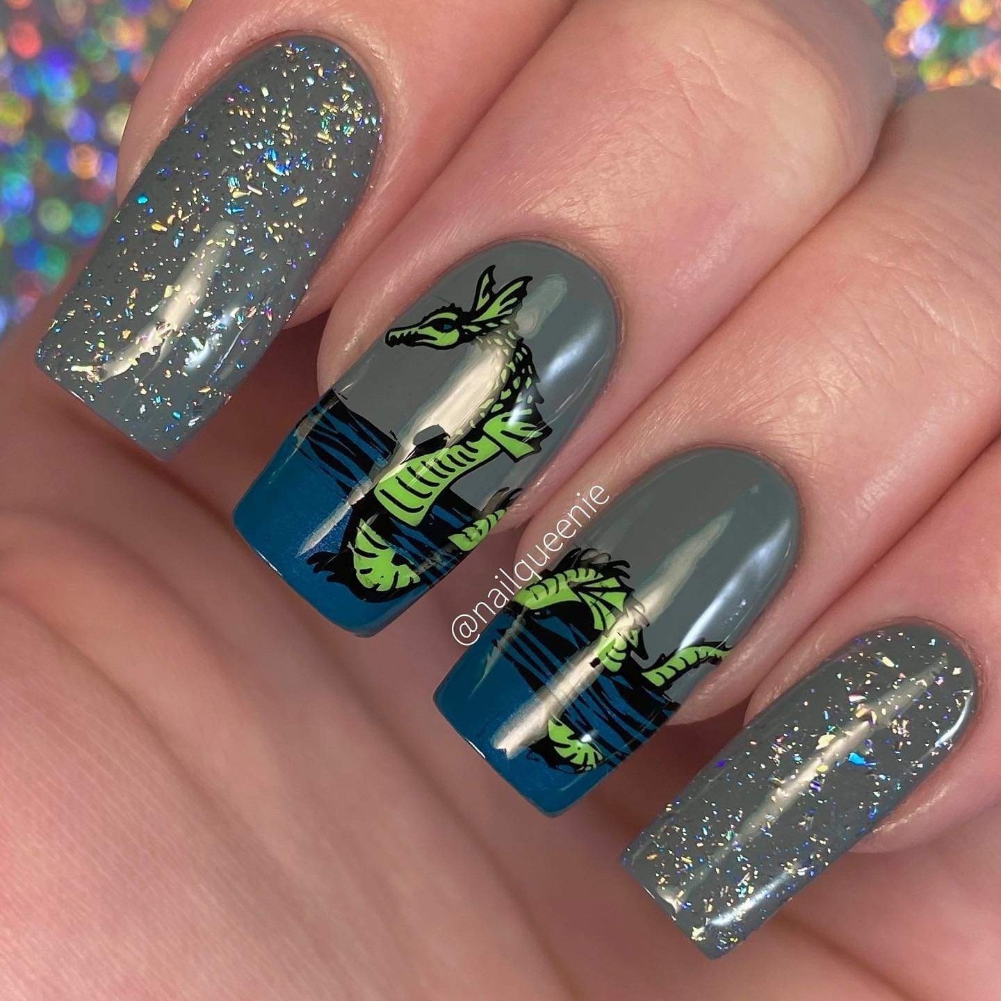 Mythical Creatures: Horns & Flames (MXM070) – Nail Stamping Plate