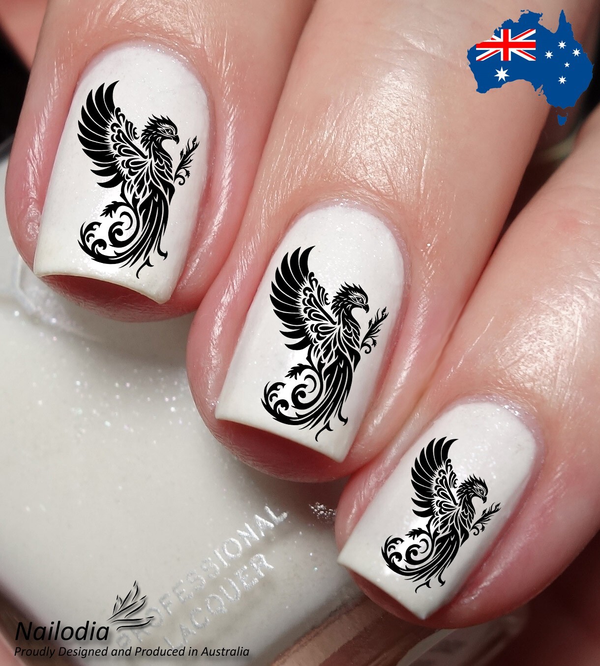 Tribal Eagle Nail Art Decal Sticker Water Transfer Slider