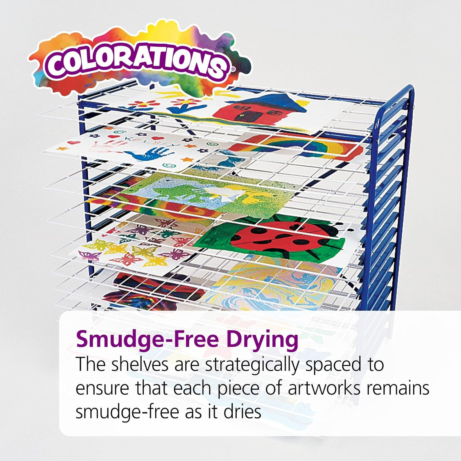 Art Drying Rack, Classroom Art Supplies, Tabletop or Wall Mount, School Art Dryi