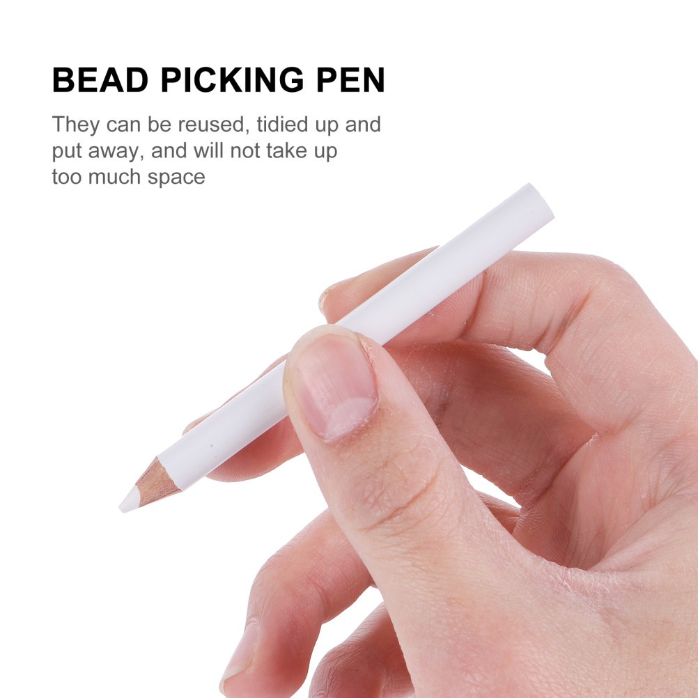 30pcs Nail Art Pencil Pen Dotting Pick Up Rhinestones Crystal Bead Picking Pen