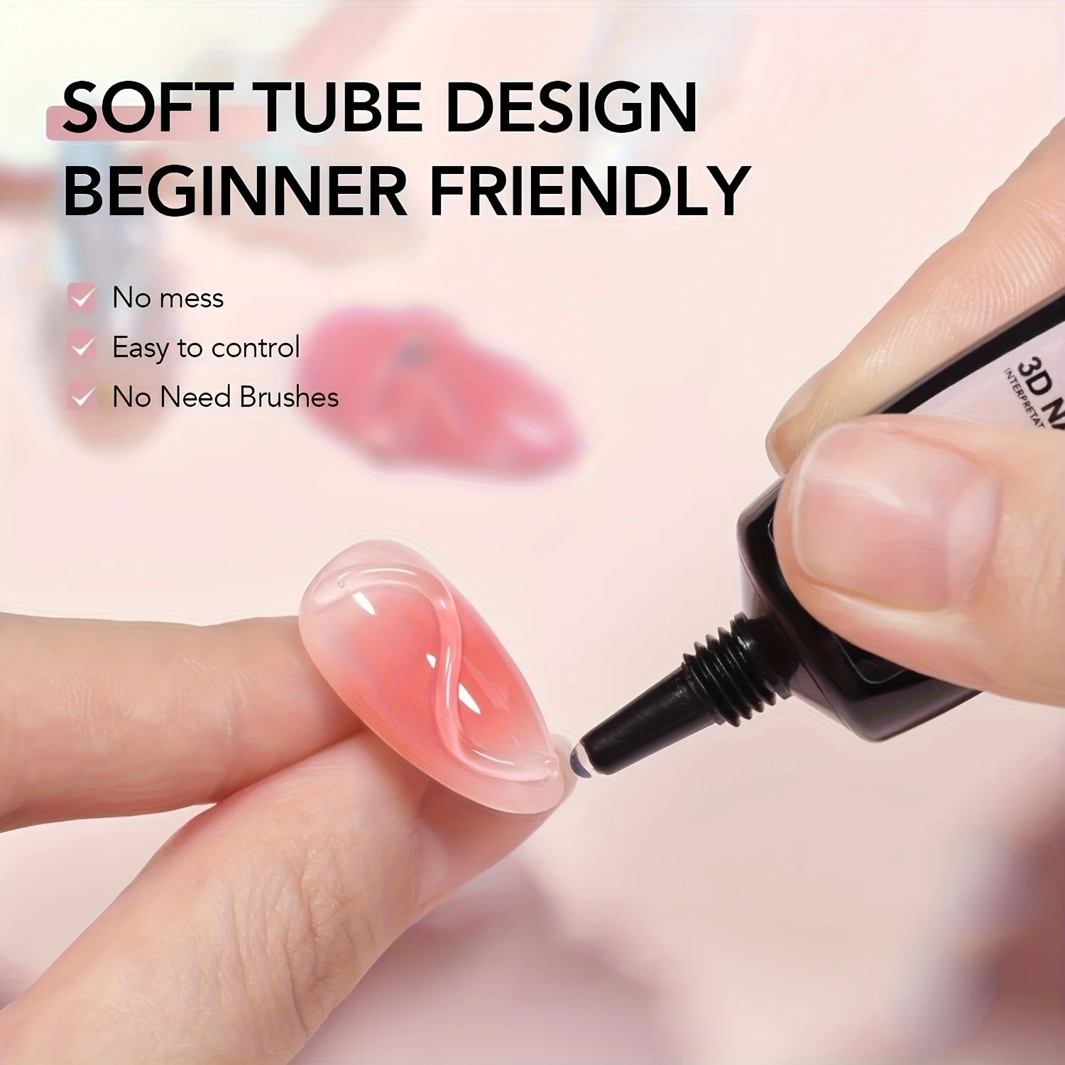 3D Nail Art Gel Clear Sculpting Gel for Nail Art Design DIY 3D Molding Gels for