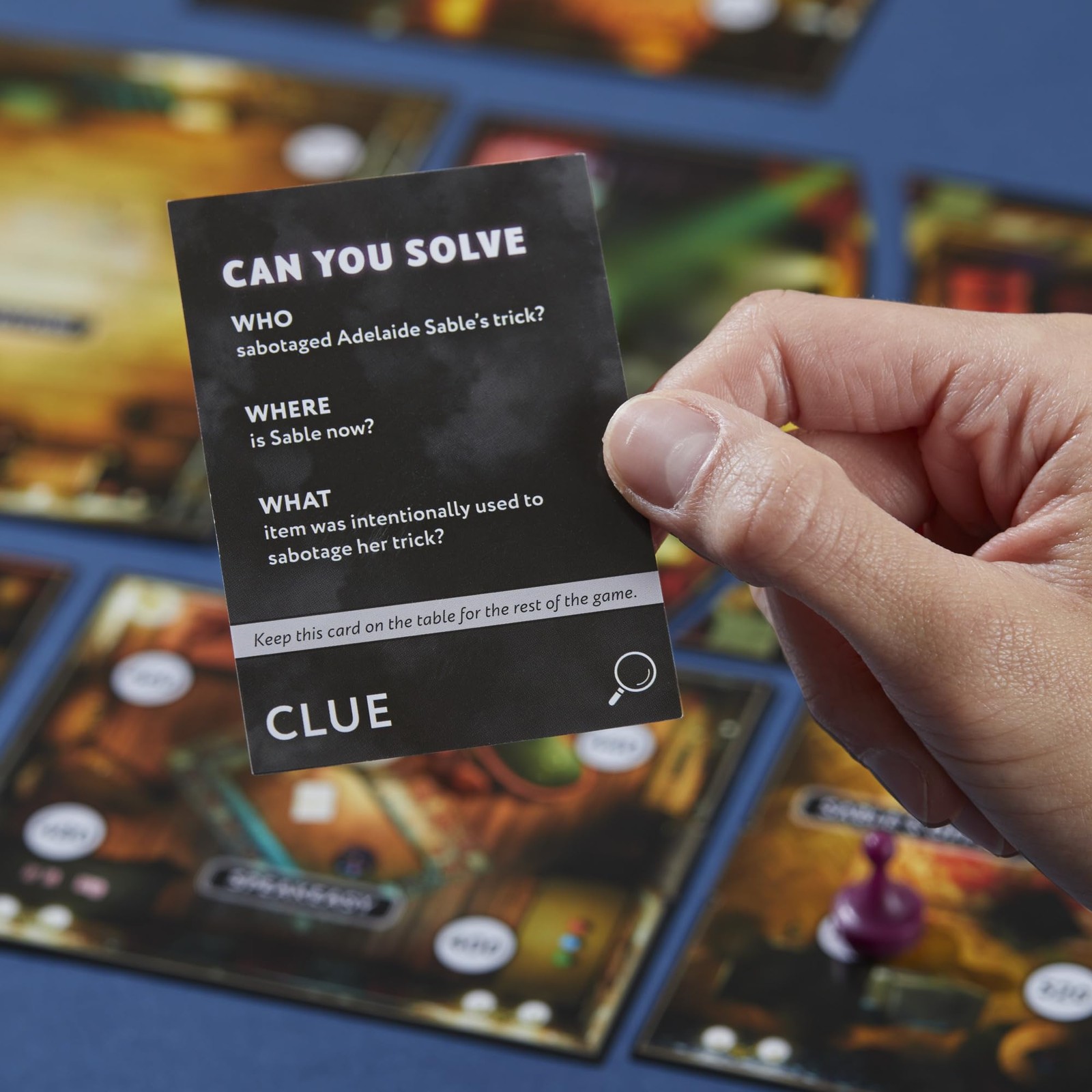 Clue Escape: 0.656 ft x 0.134 x 0.876 ft, Multi-color, Black, Red, Purple