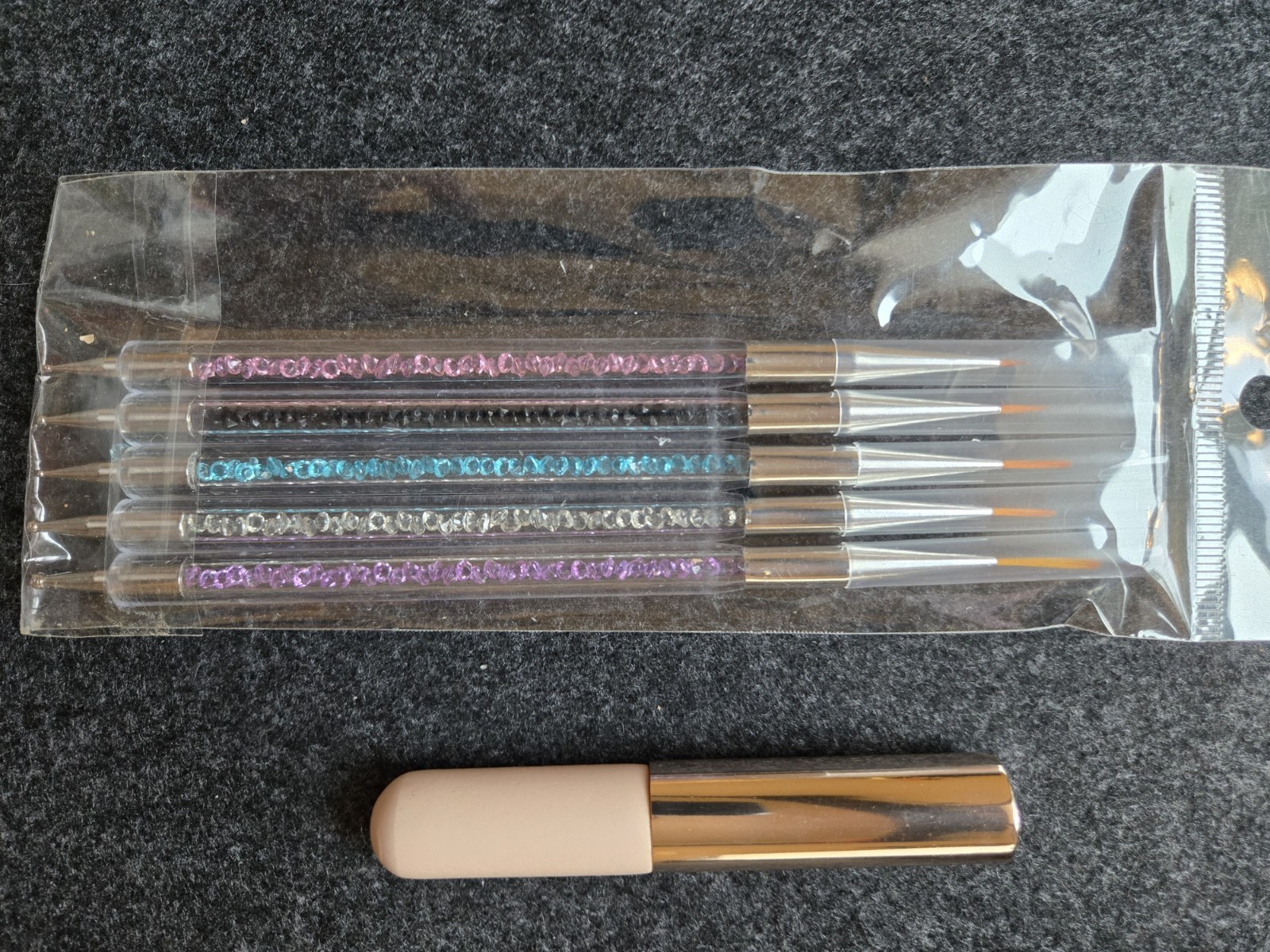 Nail Art Dotting Pens -Marbleizing Tool Kit Set Manicure Painting 2-Way (6 pcs)