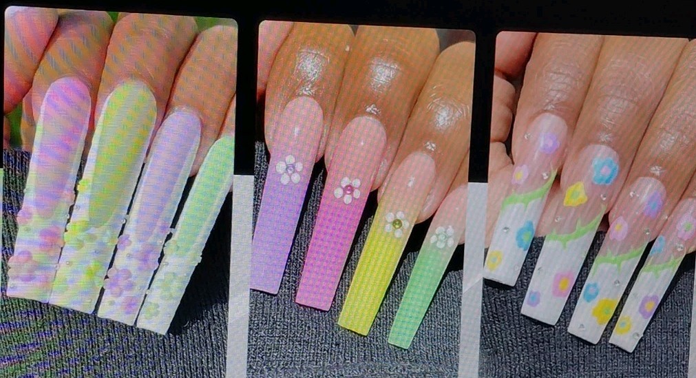 UNA GELLA Square Nail Tips XXL Long Half Cover Gel Tips 120PCS No C Curve XLONG