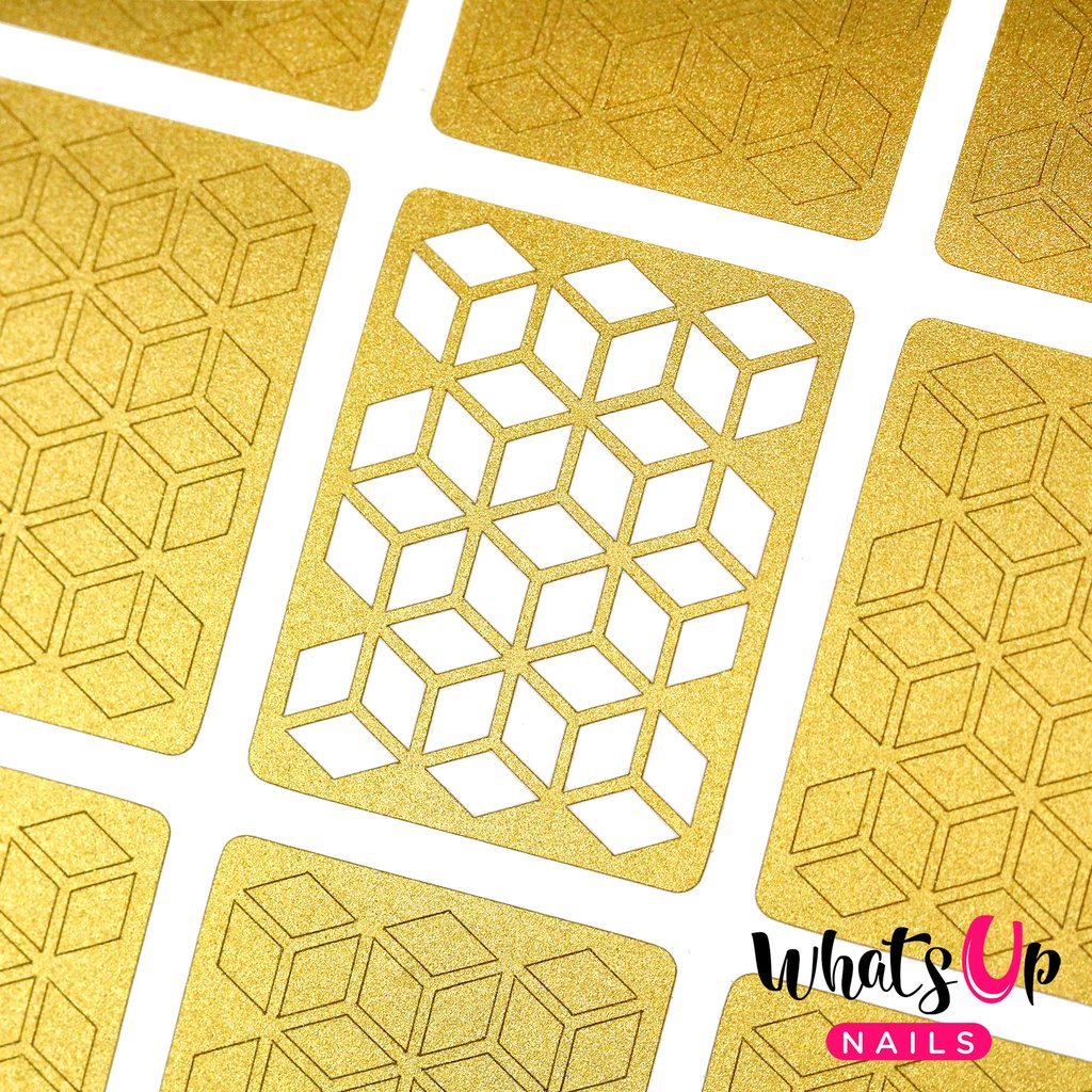 Rhombus Stencils for Nails, Nail Stickers, Nail Art, Nail Vinyls
