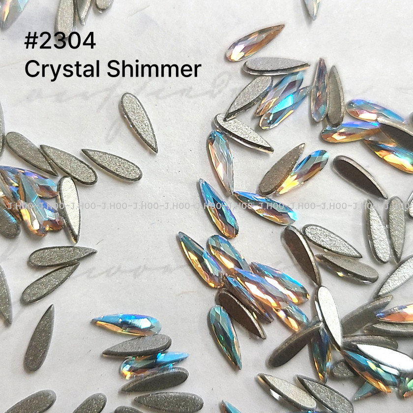 Swarovski 2304 Raindrop Flat Back 10*2.8mm(8pcs)