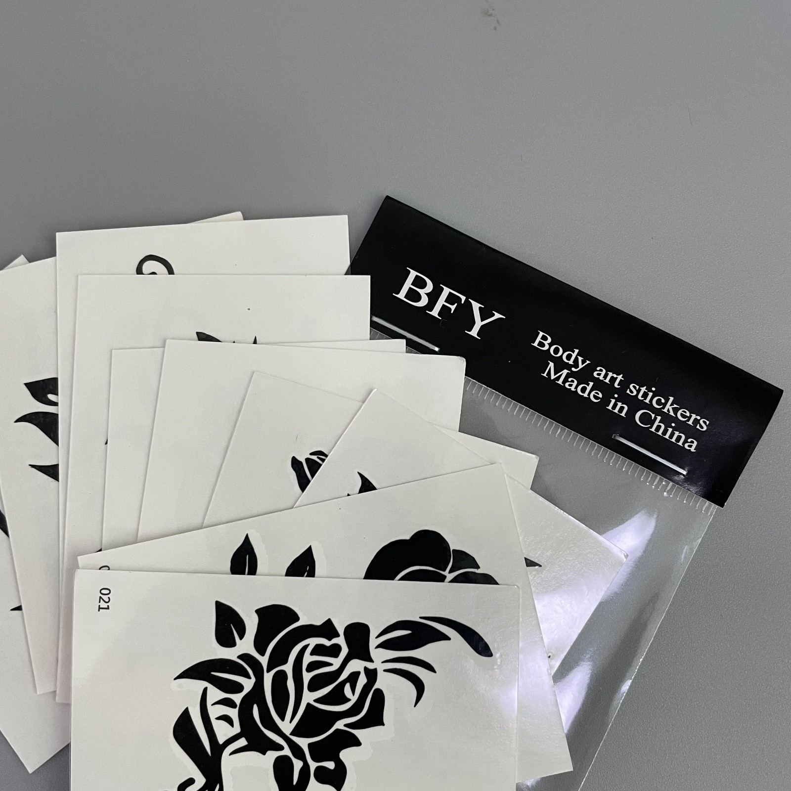 BFY Body Art Stickers, Beautiful Flowers Art Stickers, Stylish Floral Stickers