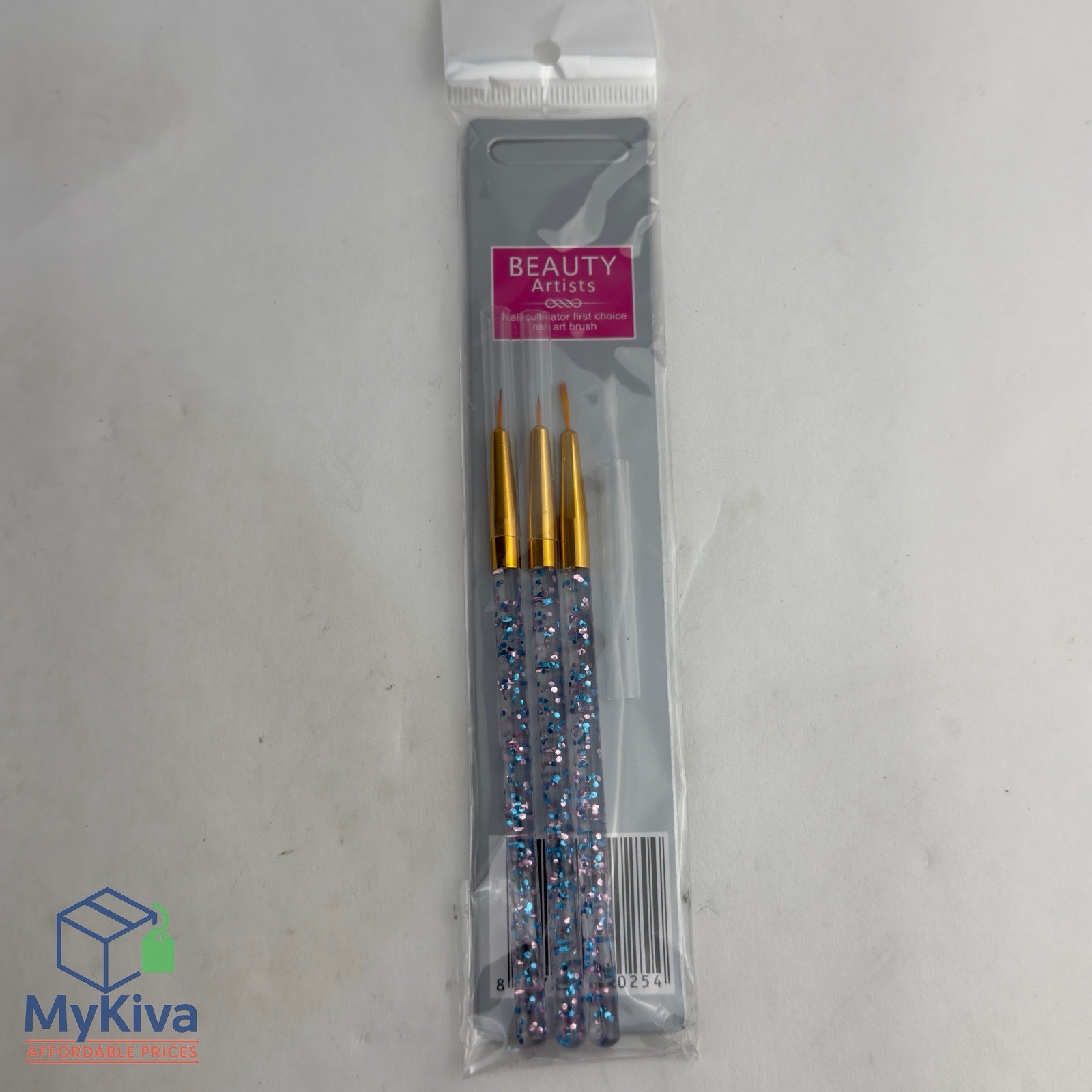 Nail Art Liner Brush Set 3 Pack Beauty Artists Fine Detail Gel Acrylic