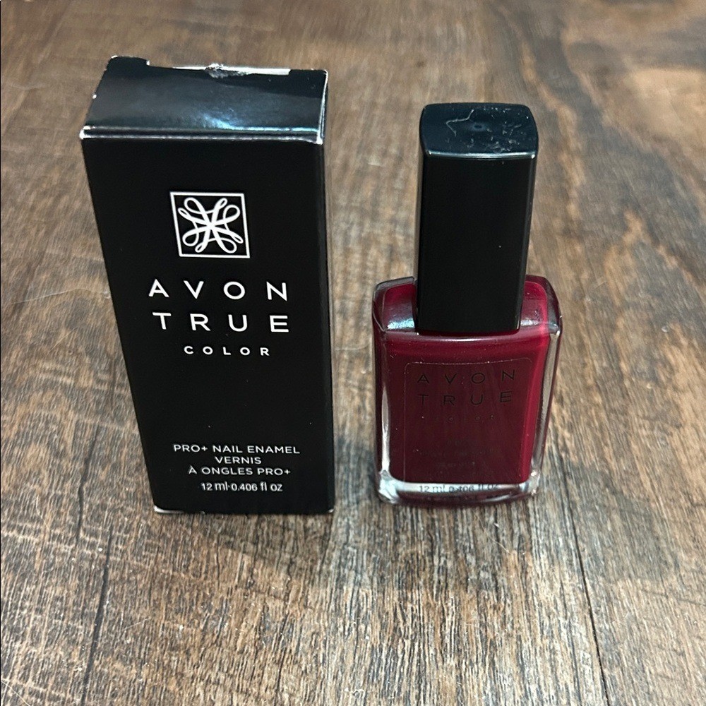 Avon True Color Pro Nail Enamel Cherry Jubilee NEW