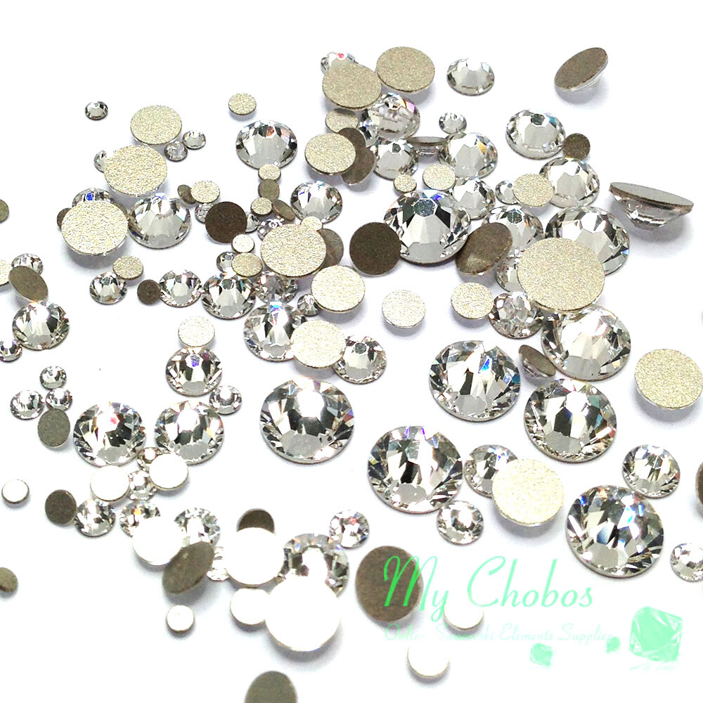 144 Assorted Mixed Sizes 2mm-6mm Austrian Crystal Flatback nail art *Pick Color