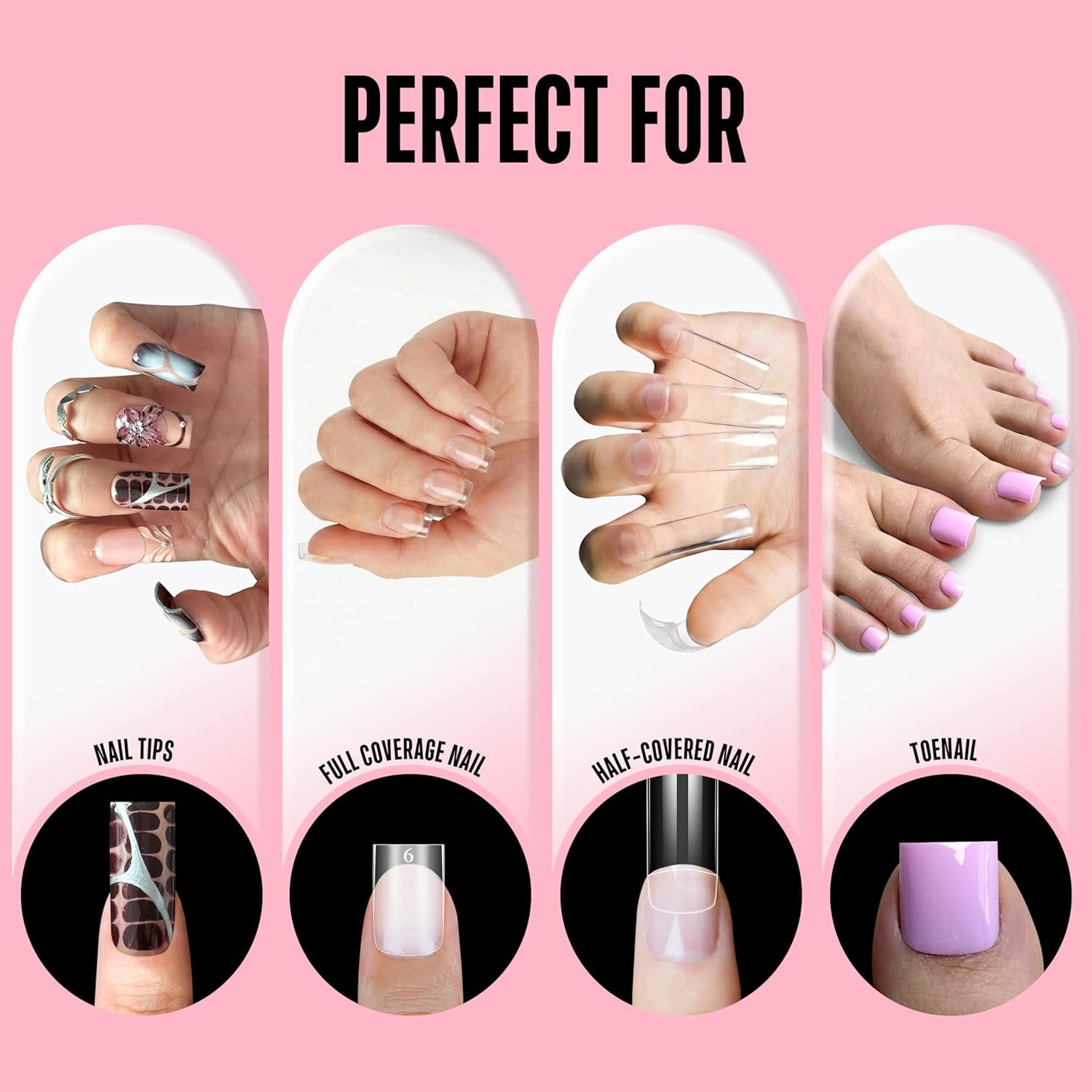 Super Strong Nail Glue for Press on Nails & False Nail Tips (8Ml 0.27 Fl Oz) – T
