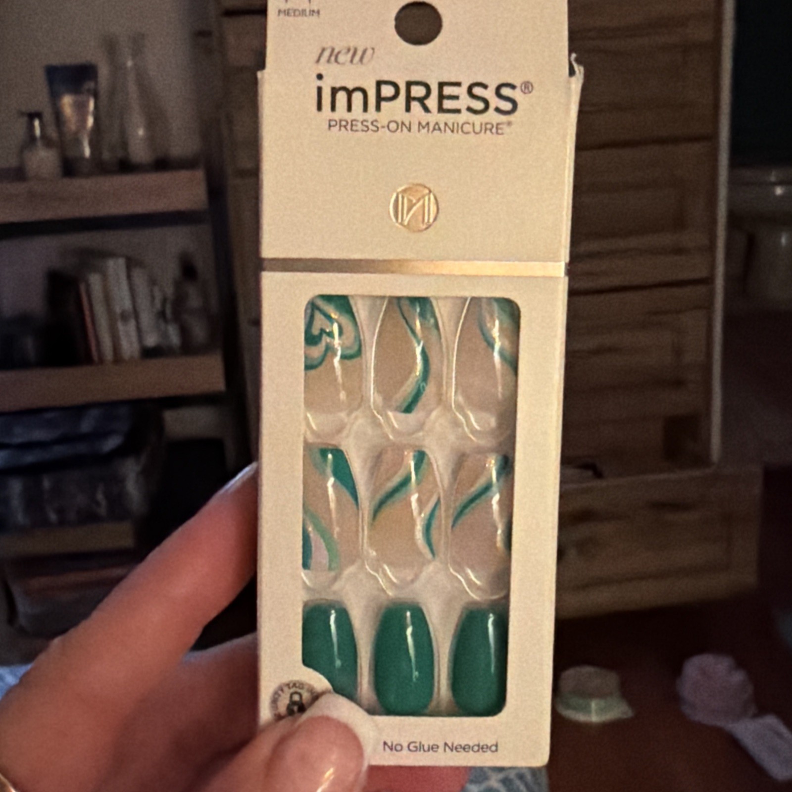 Lot of 5- Kiss ImPress Press On Manicure Nails No Glue – 30 Count ea pack (120)