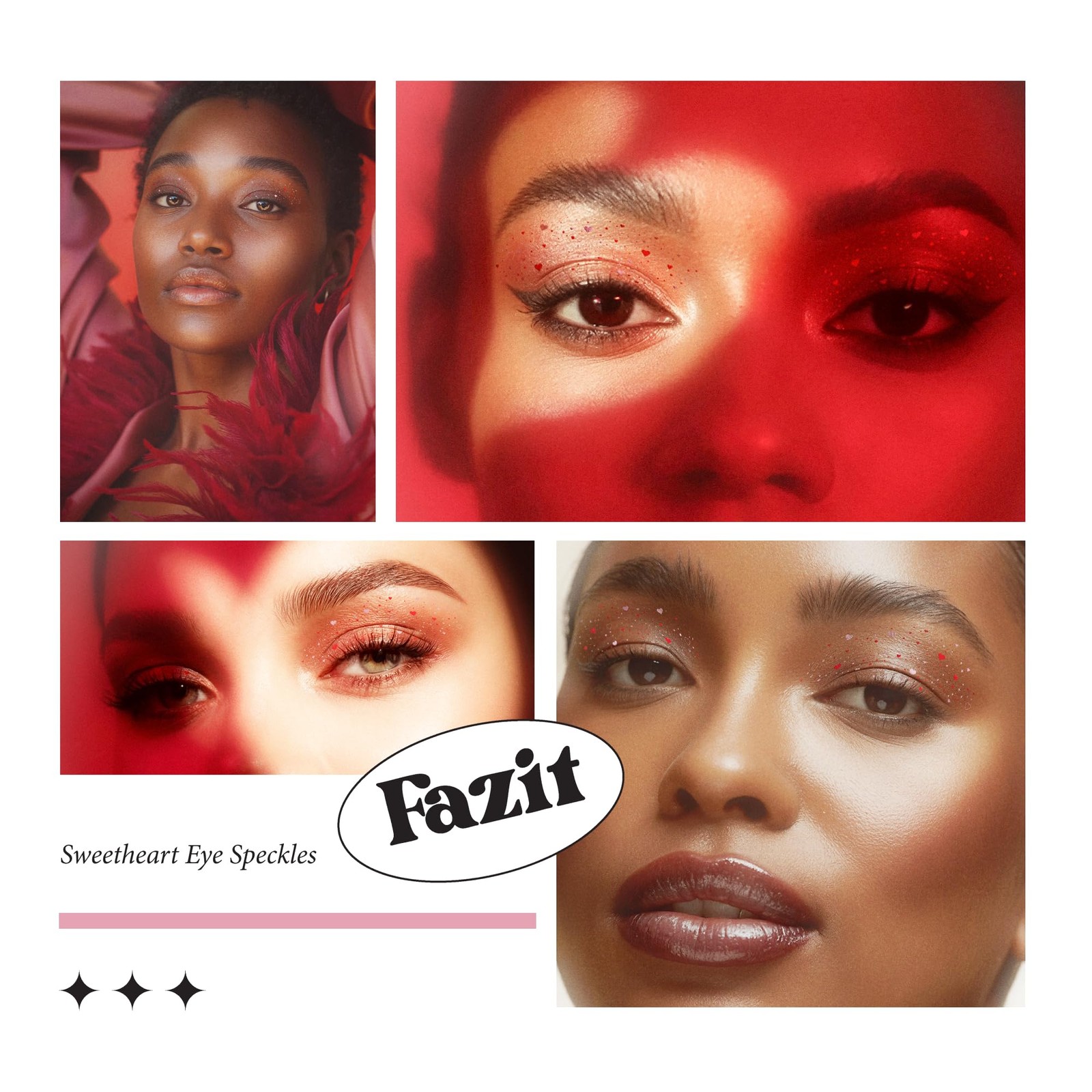 Sweetheart Eye Speckles Glow Up Makeup Patches Cute Glitter Cosmetic Face