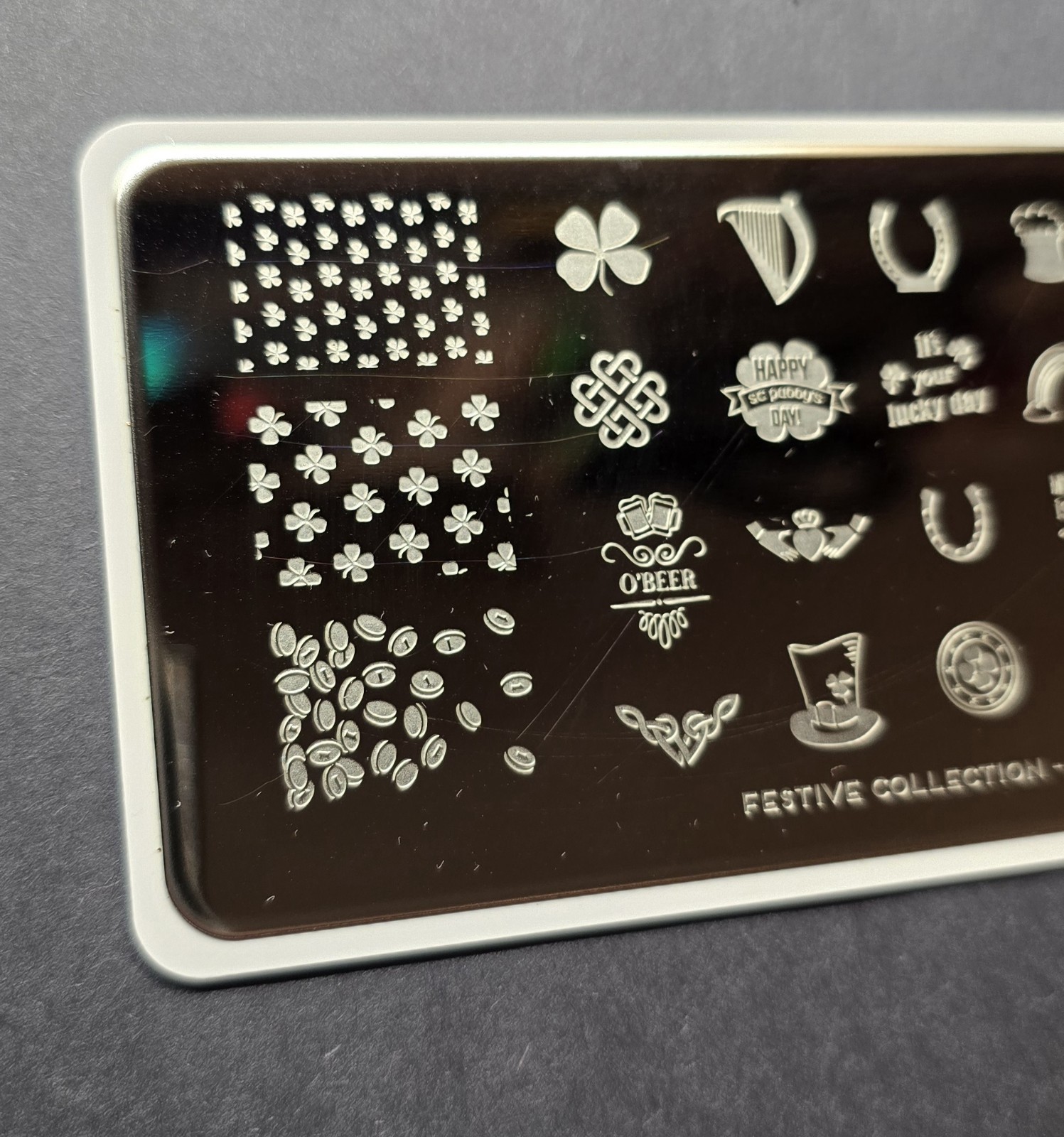 HTF MoYou London Festive Collection 21 Nail Stamp Plate Lucky Irish St Patrick’s