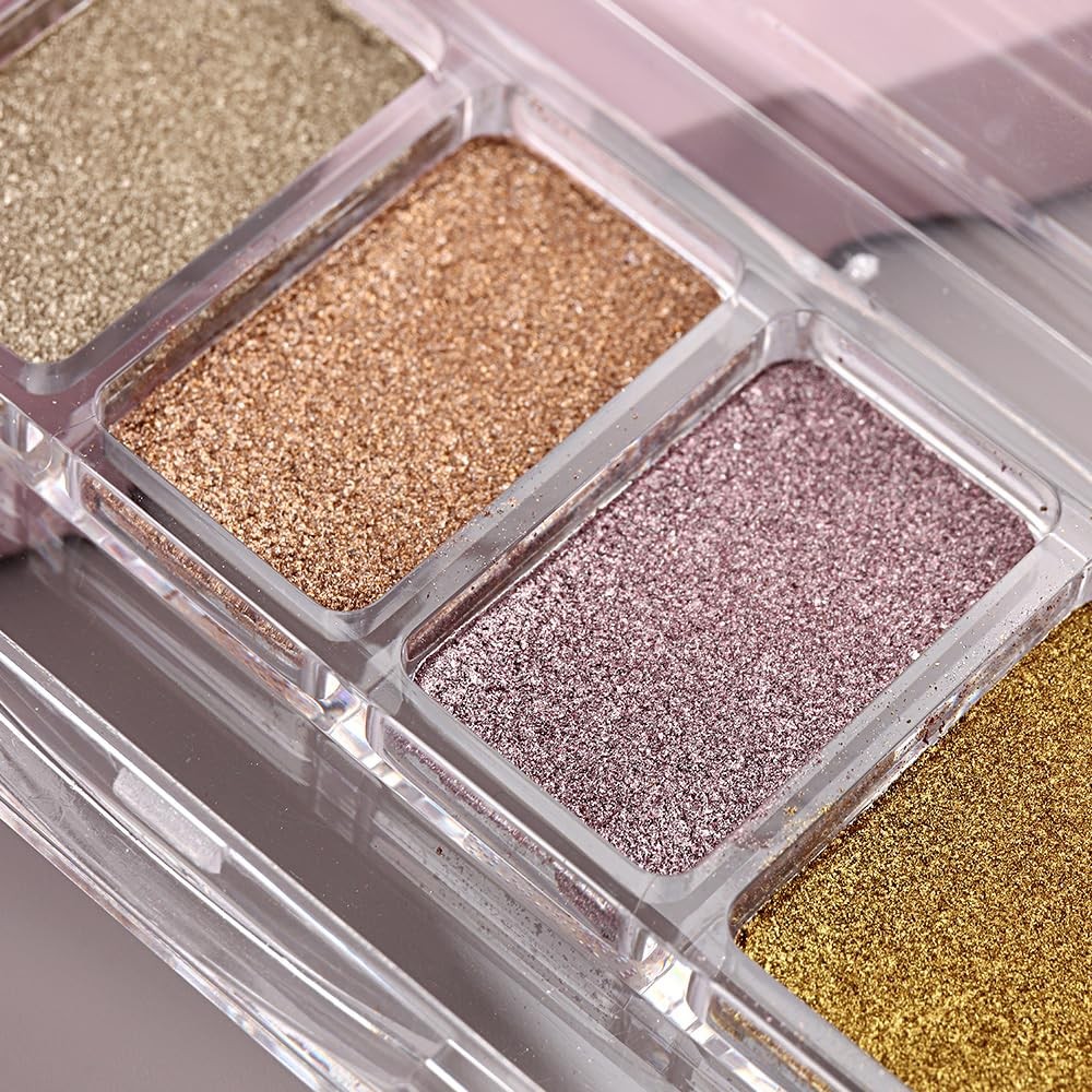 6 Colors Solid Chrome Nail Glitter Powder Set Metallic Mirror AGT-01