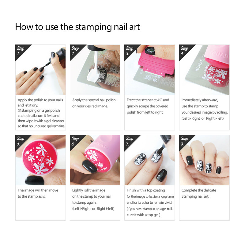 2 Pack Konad Stamping Nail Art Square Image Plate Summer & Paisley Designs