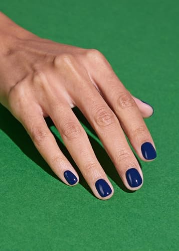 Semi Cured Gel Nail Strips () – Blue, Solid, Works with Any N Royal Navy