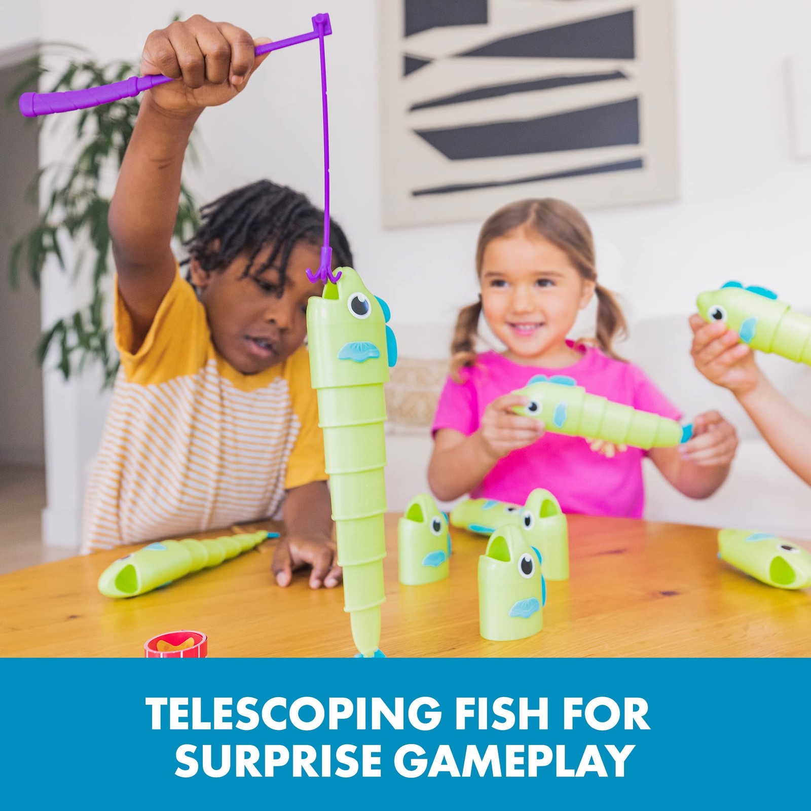 Educational Insights Reel Big Catch Game – Preschool Math Games Medium, Green
