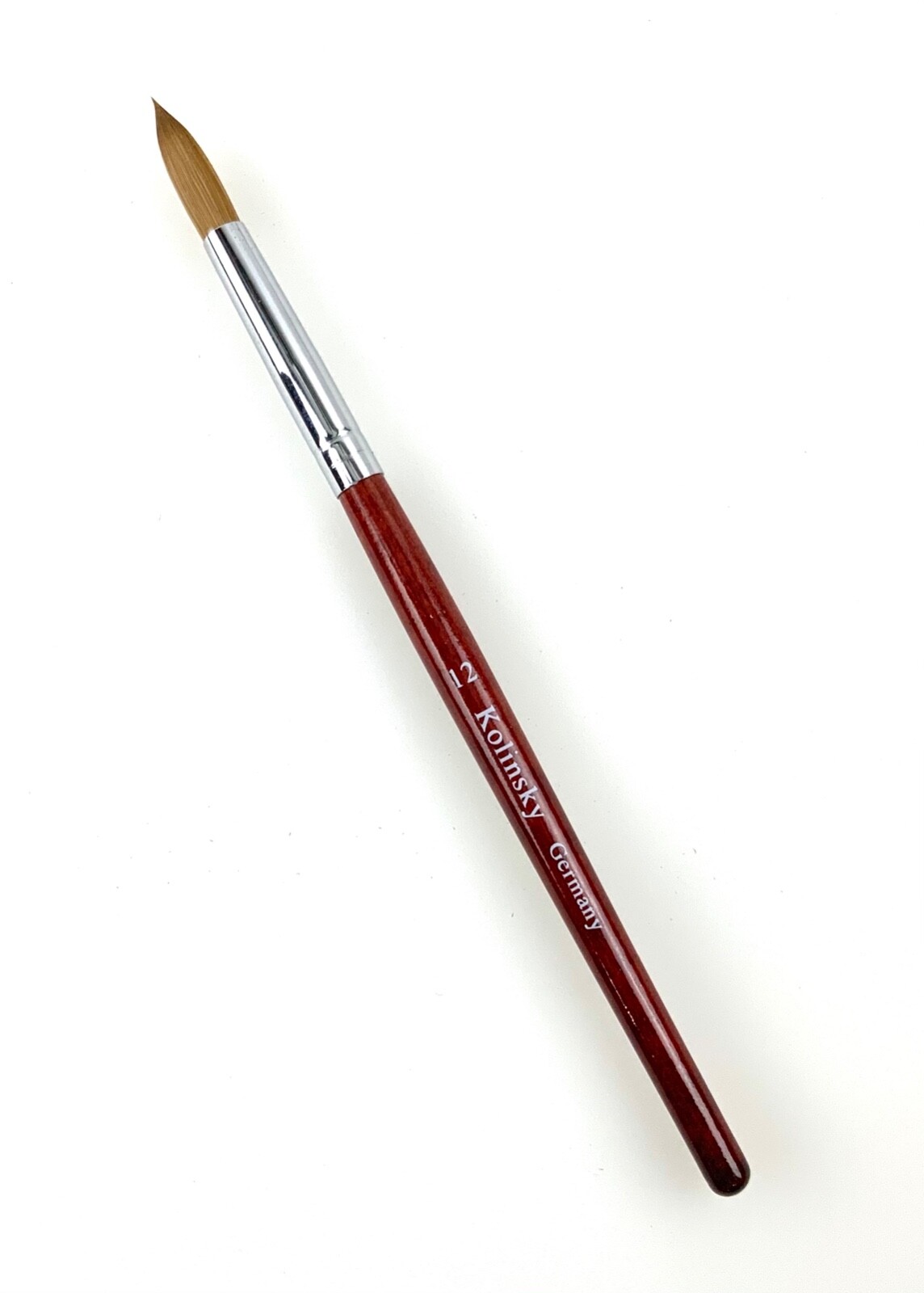 Professional Spiral Kolinsky Acrylic Nail Brush Size 12