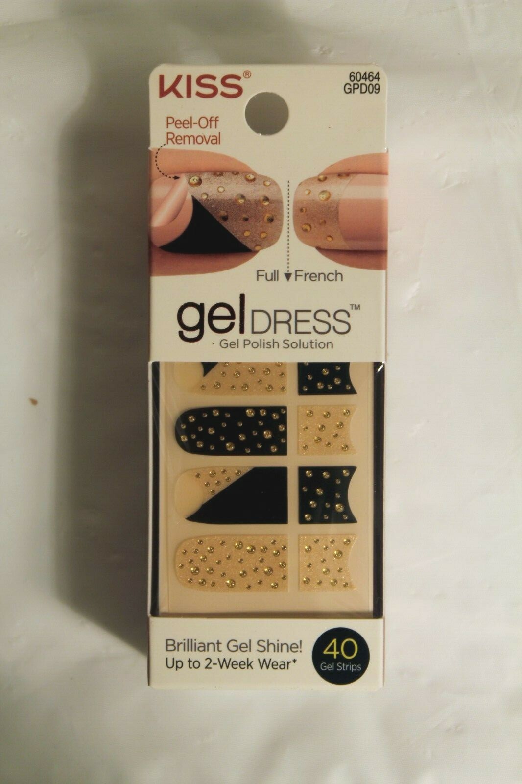 Lot of 4 Kiss Nail Gel Dress 40 Gel Strips 60464 GPD09C NEW Gel Polish Solution
