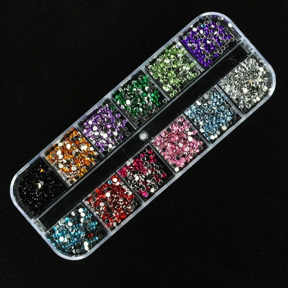 3000pcs Teardrop Nail Art Gems Rhinestones Decoration for UV Gel Acrylic Fashion