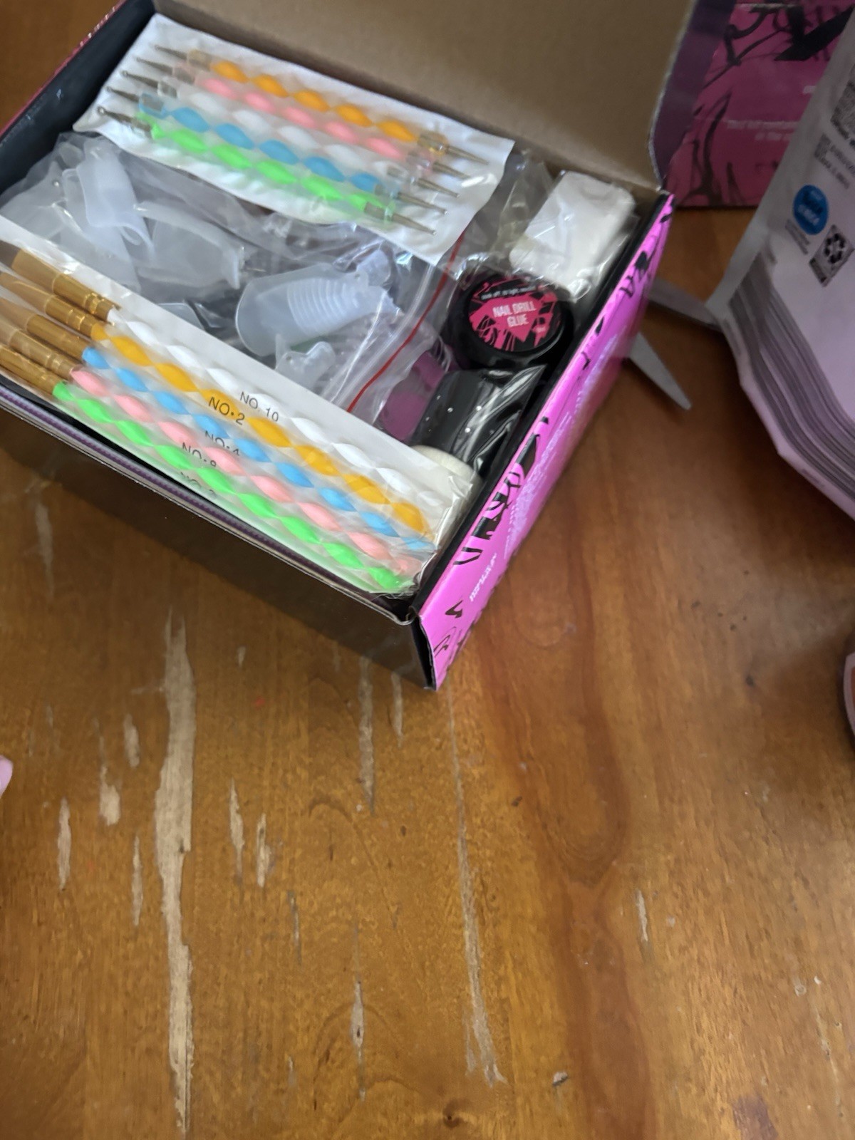 DIY Nail Kit For Beginners With Acrylic Powder Gel & Tools