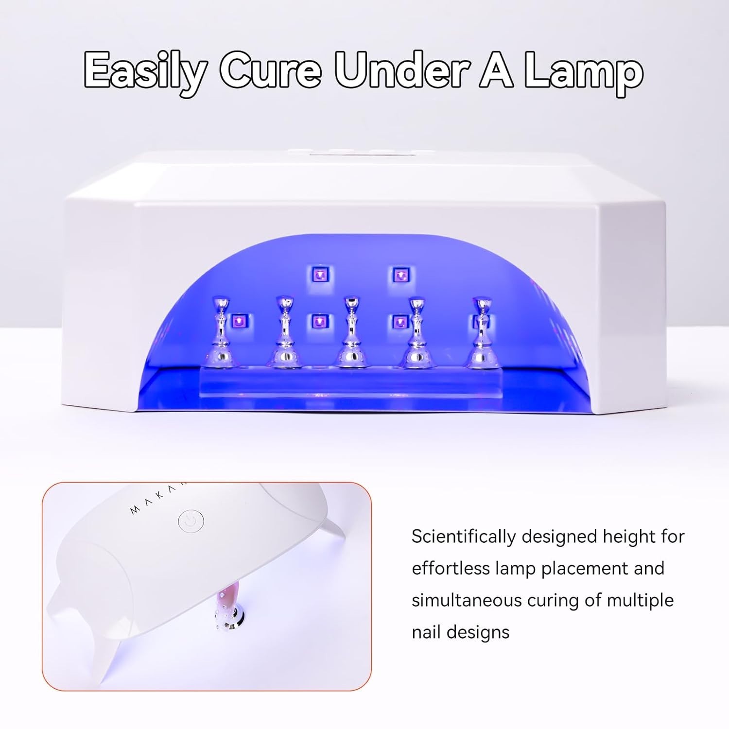 Beginner Friendly Acrylic Nail Art Holder with Magnetic Stability & Tape Support