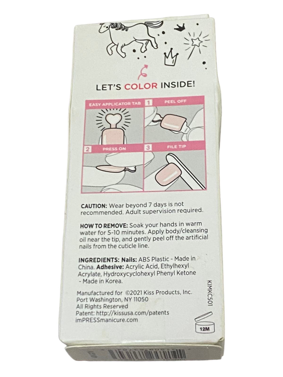 Kiss Impress Mini Kids Ice Cream Sprinkles Press On Nails # 83764 – 20 Ct