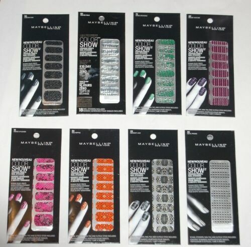 BUY 2 GET 1 FREE (Add All 3) Maybelline Color Show Fashion Prints Nail Stickers