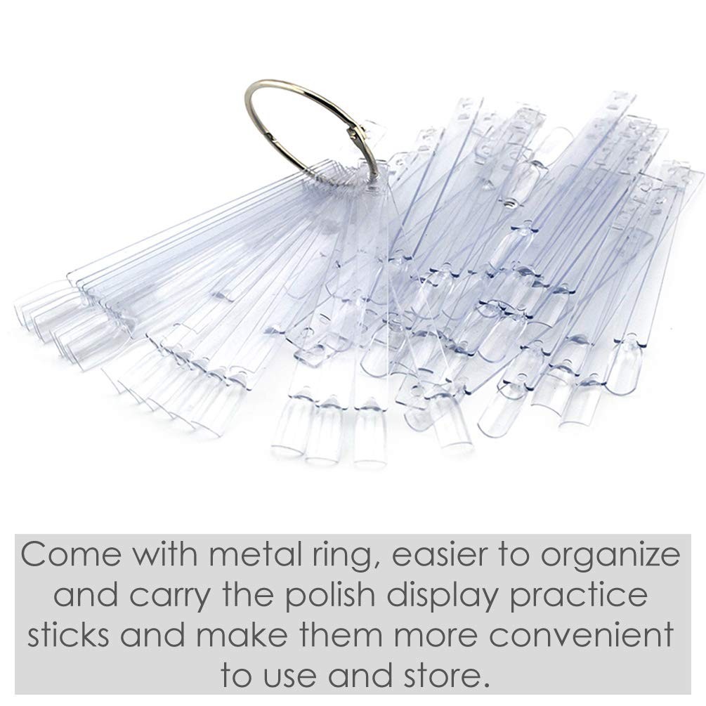 Versatile 150 Nail Art Display Sticks – Durable Acrylic with Glossy Finish