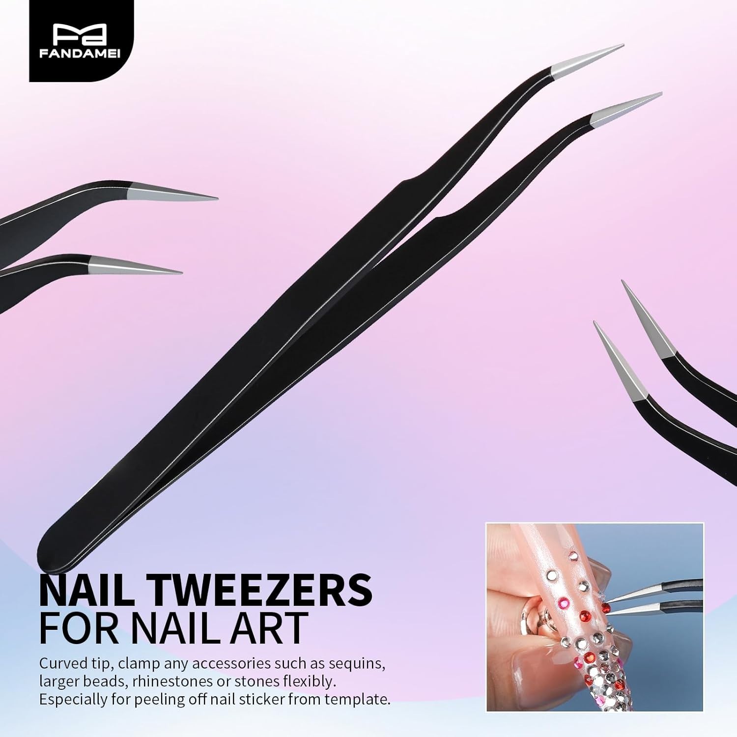 Nail Art Tools, Nail Brush, 15 PCS Nail Art Brushes, 5 PCS Nail Dotting Tool,…
