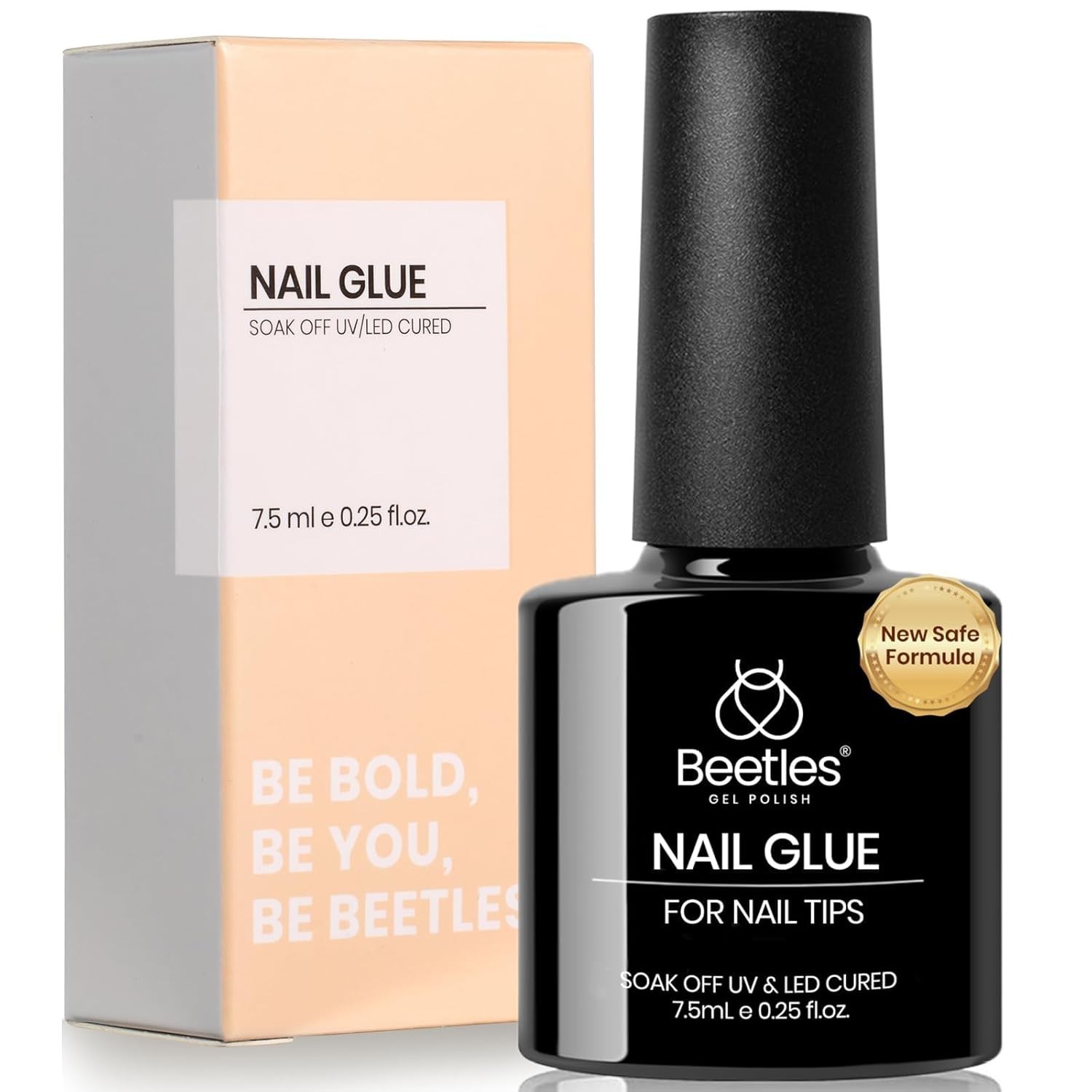 28-Day Wear Clear Gel Nail Glue: 9-in-1 Formula with Brush for Quick Application